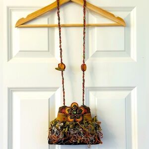 MARY FRANCES BEADED EMBELLISHED HANDBAG